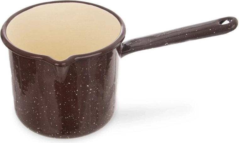 Καφέ εμαγιέ κατσαρολάκι 12 cm, 1,2 l