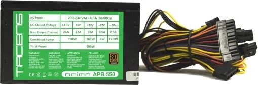 Αποδοτική και σταθερή τροφοδοσία 550 W