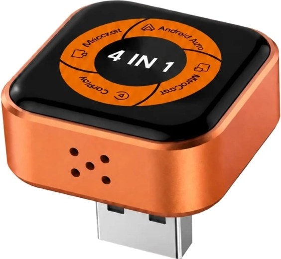 Carlinkit Mini Ultra 6 ασύρματος προσαρμογέας 4 σε 1 για Apple CarPlay και Android Auto
