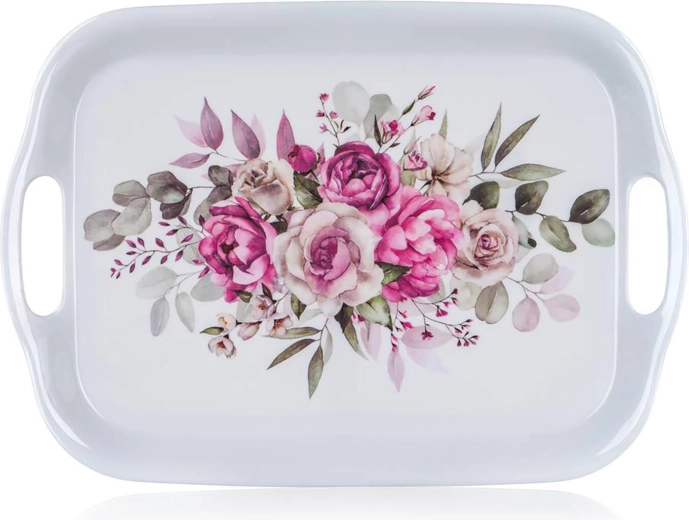 Δίσκος ROSE 36 × 25,5 cm με λαβές από μελαμίνη