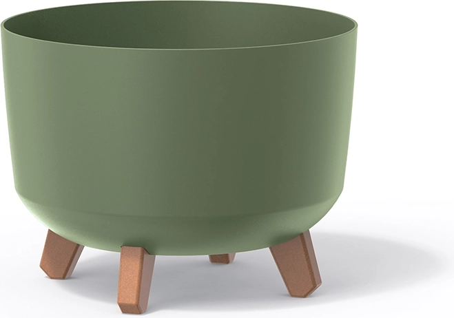 Γλάστρα σε ποδαράκια Gracia Standard 28,5 cm – γήινο πράσινο