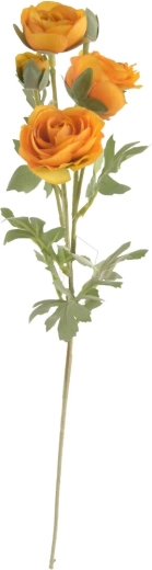 Τεχνητό λουλούδι νεραγκούλα Ranunculus κίτρινο 66 cm