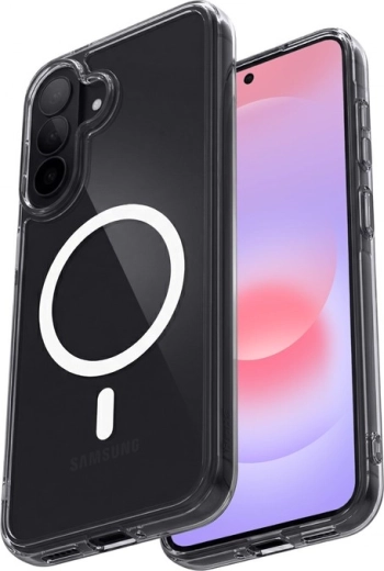 Crong υβριδική διαφανής μαγνητική θήκη MagSafe για Samsung Galaxy A37/A36