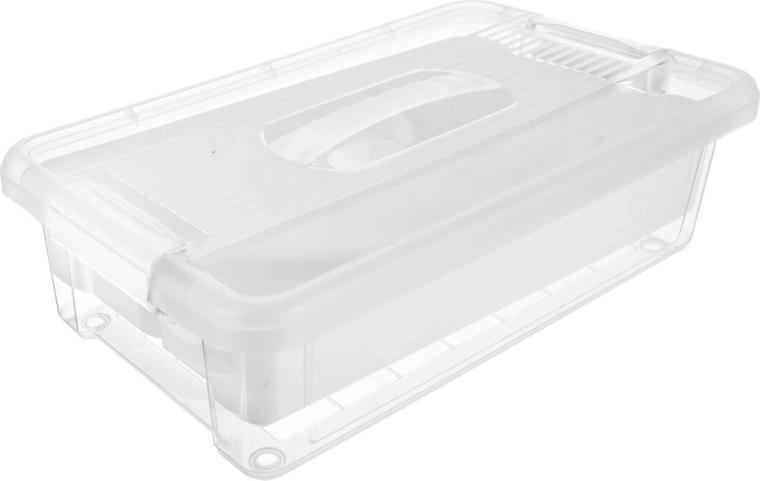 Κουτί αποθήκευσης UH Multi Stormax ορθογώνιο 6 l με εσωτερικό ένθετο, λευκό