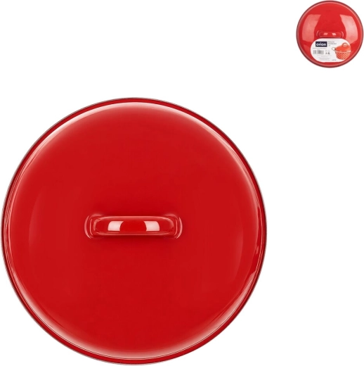 Καπάκι εμαγιέ Lem 17 cm κόκκινο