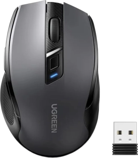 Ugreen ασύρματο ποντίκι MU006 silent click 2,4 GHz μαύρο