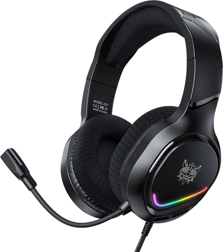 Gaming ακουστικά Onikuma X31 με RGB φωτισμό και οδηγούς 50mm