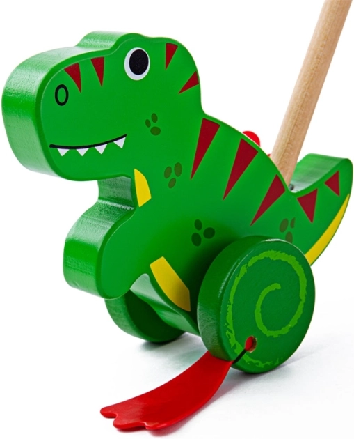 Bigjigs Baby ξύλινος περιπατητής T. rex