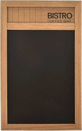 Επιτοίχιος πίνακας bistro με ξύλινο πλαίσιο 34 × 55 cm καφέ