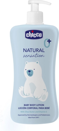Chicco Natural Sensation γαλάκτωμα σώματος με βούτυρο καριτέ και βιταμίνη E 150 ml