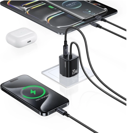 Φορτίστε δύο συσκευές ταυτόχρονα (2× USB‑C)