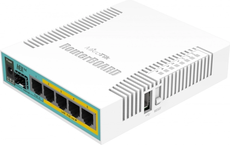MikroTik RouterBOARD hEX PoE γιγαμπιτικός δρομολογητής