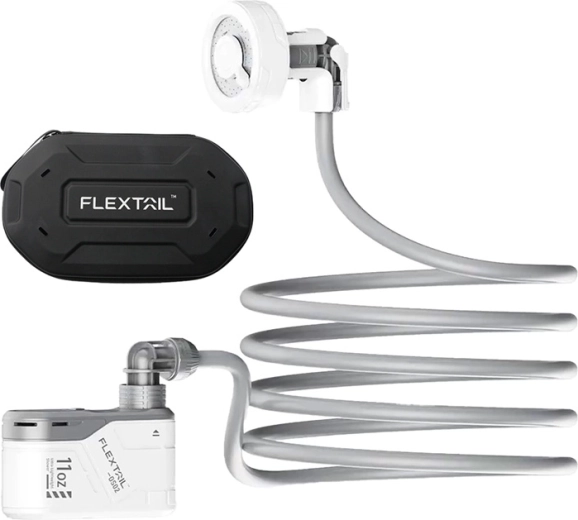 Φορητό ντους Flextail Max Shower λευκό