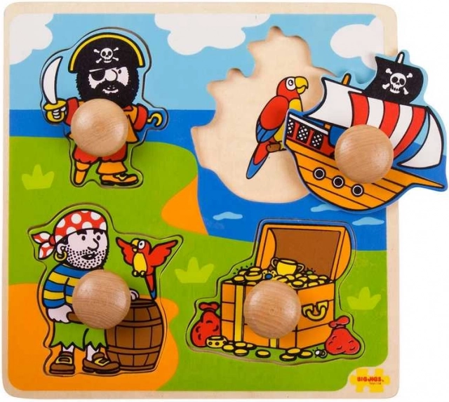 Puzzle με λαβές Πειρατές από την Bigjigs Toys