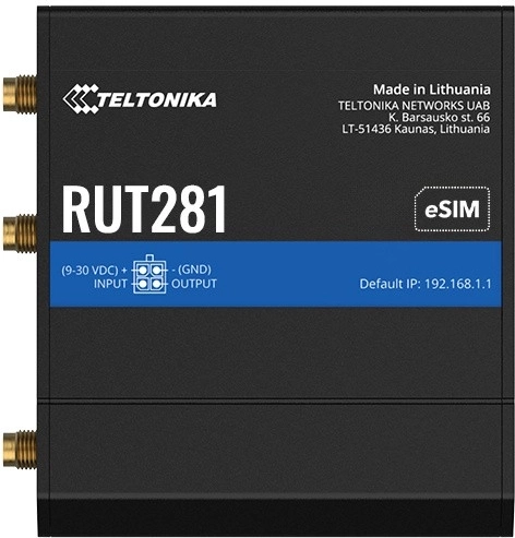 Teltonika RUT281 βιομηχανικός κινητός δρομολογητής - 1 τεμάχιο