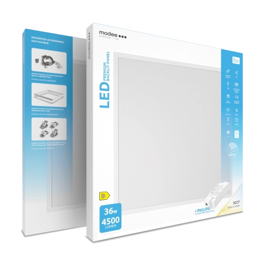 Modee Premium Line LED πάνελ με οπίσθιο φωτισμό 60 × 60 cm 36 W 3CCT με driver