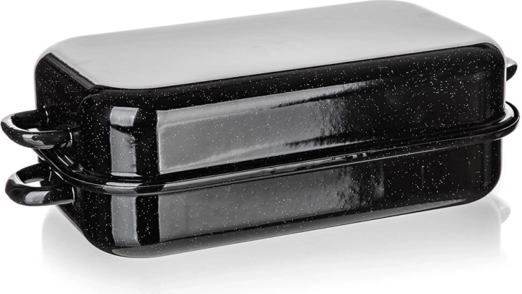 Culinaria Black εμαγιέ διμερές ταψί 35 × 20 cm