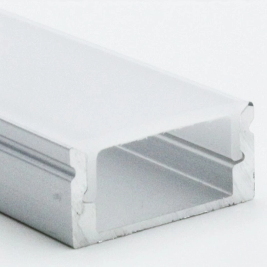 Solight αλουμινένιο κανάλι για ταινίες LED 1 m (17 × 8 mm) με γαλακτώδη διαχύτη