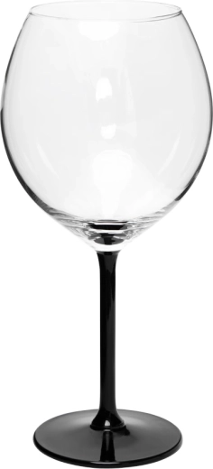 XXL ποτήρι με πόδι 700 ml με μαύρο στέλεχος