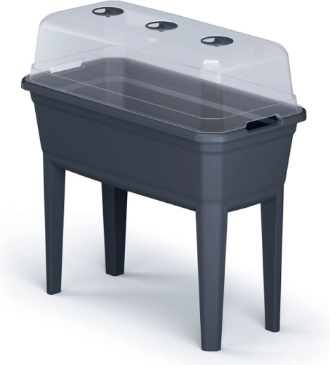 Ψηλό φυτευτήρι RESPANA Planter Ecoline Set, ανθρακί