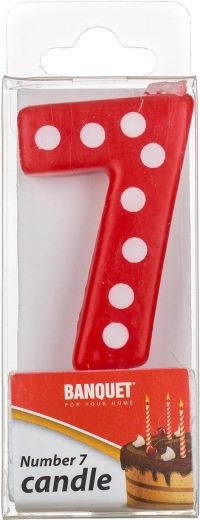Κερί τούρτας αριθμός 7 MY PARTY 5 × 3 cm