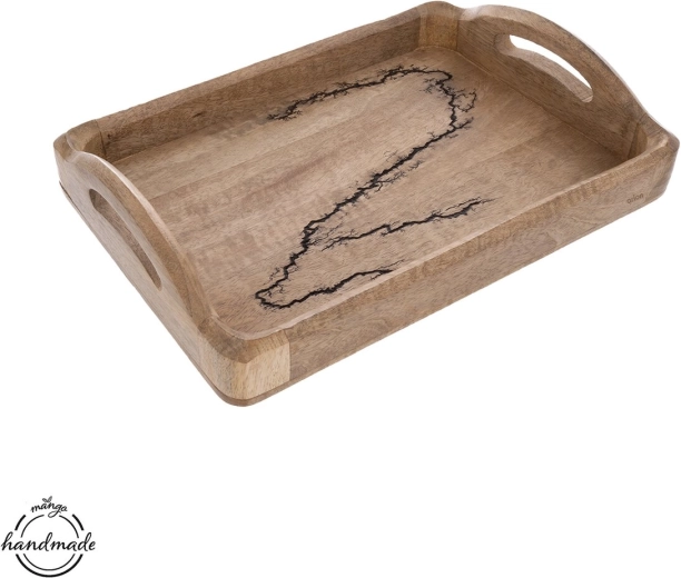Δίσκος από ξύλο μάνγκο electric 35,5 × 25 cm