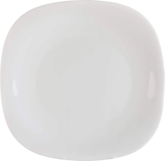 Ρηχό πιάτο Parma 27 × 27 cm – λευκό γυάλινο