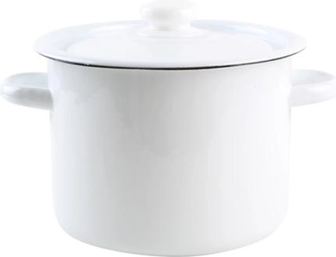 Εμαγιέ κατσαρόλα με καπάκι 4,5 l – λευκή