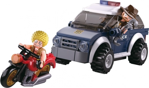 Sluban αστυνομία offroad και κλέφτης σε μηχανή