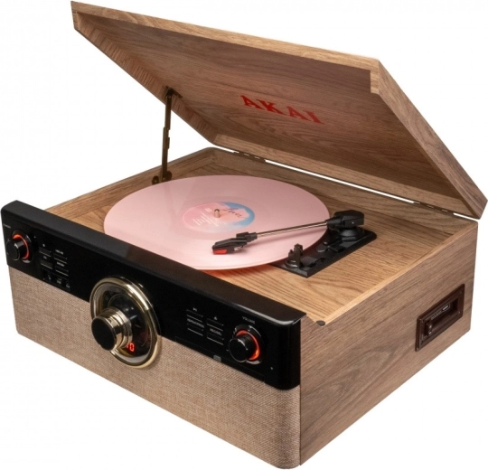 Πικάπ AKAI με Bluetooth, CD player, κασέτα και ραδιόφωνο FM