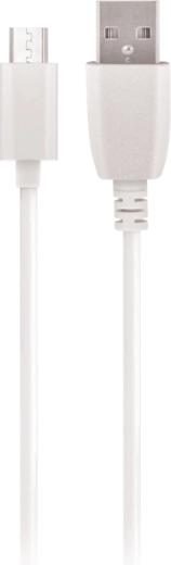 Maxlife καλώδιο USB με microUSB, 2 m, 2 A, λευκό