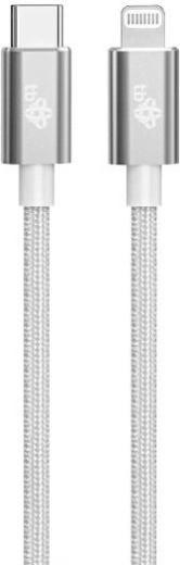 Καλώδιο Lightning MFi - USB C ασημί 1m