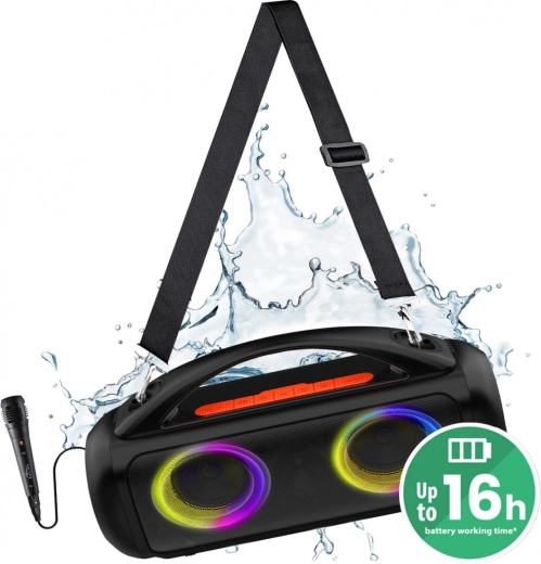 Φορητό ηχείο Bluetooth Media-Tech Power Audio Pro MT3184 με καραόκε και LED RGB