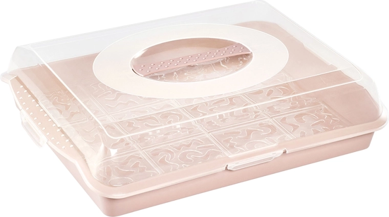 Δοχείο για τούρτα και γλυκά Party-Butler Nordic Pink 45 × 35 × 11 cm
