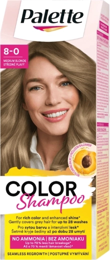 Σαμπουάν Χρώματος Palette Color Shampoo 8-00 μεσαίο ξανθό 50 ml
