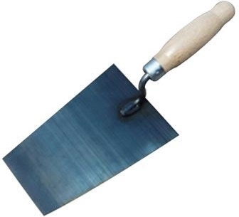 Μυστρί χτίστη 180 × 130 mm, ατσάλι με ξύλινη λαβή, μαύρο