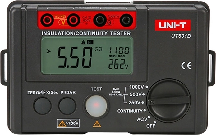 Μετρητής αντίστασης μόνωσης Uni-T UT501B