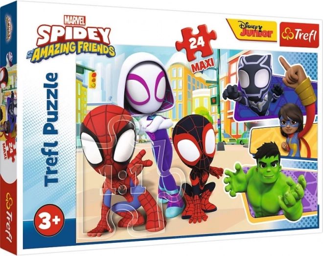 Maxi παζλ 24 τεμαχίων Marvel Spidey και οι υπέροχοι φίλοι του Trefl