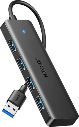 UGREEN hub USB-A 4 σε 1 (1× USB-A σε 4× USB-A), μαύρο