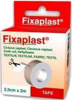 Υφασμάτινο αυτοκόλλητο επίθεμα Fixaplast σε ρολό 2,5 cm × 2 m