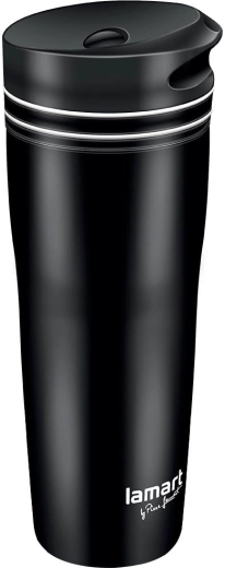 Lamart Manq ταξιδιωτική θερμοκούπα 360 ml μαύρη