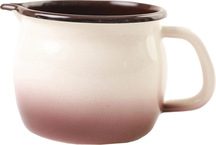 Εμαγιέ κανάτα με ρύγχος 0,8 l Capuccino, διάμετρος 10 cm
