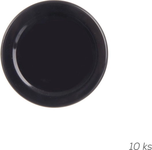 Μεταλλικό καπάκι TO 53 (53 mm) μαύρο, 10 τεμ.