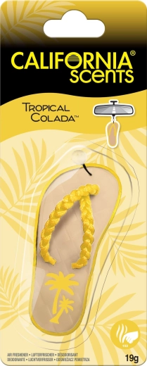 Αρωματικό αυτοκινήτου California Scents με τροπικό άρωμα Tropical Colada σανδάλι
