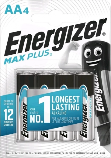 Αλκαλικές μπαταρίες AA ENERGIZER MAX PLUS, 4 τεμ.