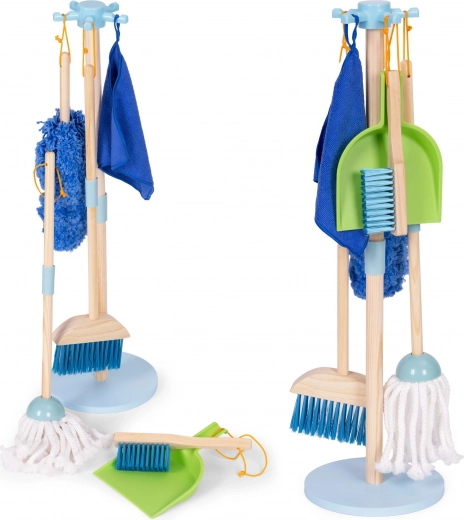 Ξύλινο σετ καθαρισμού για παιδιά 7 τεμαχίων ECOTOYS