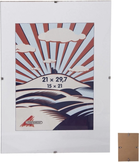 Κορνίζα με κλιπ με γυαλί 21 × 30 cm (A4)