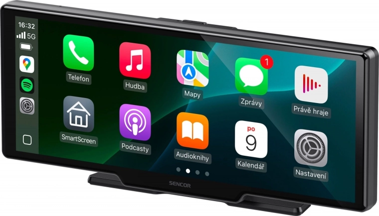 Πολυμεσικός σταθμός με κάμερα SCT M1090DBWT – CarPlay και Android Auto