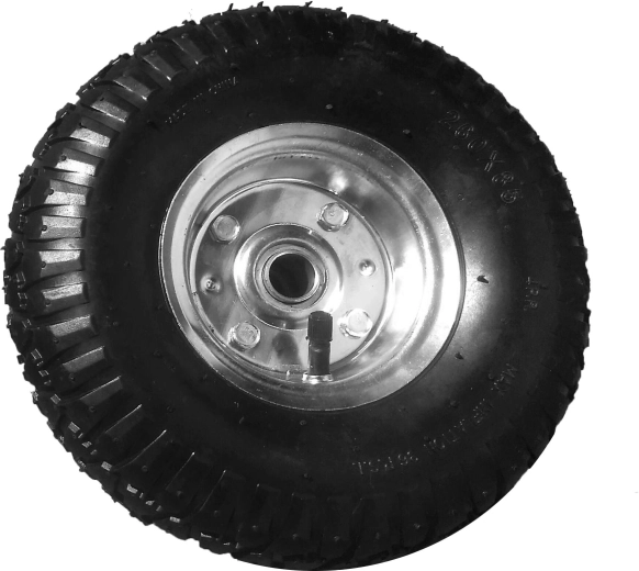 Φουσκωτός τροχός για καρότσι μεταφοράς 260/20 mm με μεταλλικό δίσκο - 1 τεμάχιο