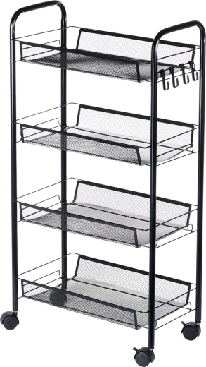 Τέσσερα ευρύχωρα συρμάτινα καλαθάκια